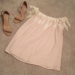 Off the shoulder, lace Tobi dress